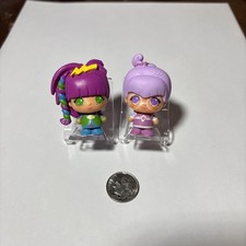 Rainbow Brite Chee Bee Micro Figures 40th Anniversary Stormy And Shy Violet