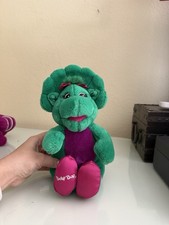 Baby Bop Green Dino Barney Dinosaur Lyons 15" Plush Stuffed Animal Sings