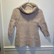 Cottagecore Cable Knit Sweater Dress Sleeping On Snow Blush Angora Wool