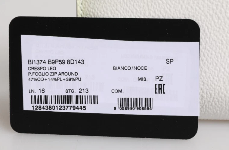 Cartera DOLCE & GABBANA Cuero Blanco Logo Placa Cremallera Alrededor Continental 600usd Foto 2 de 4