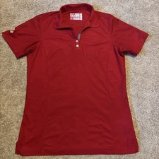 Chick Fil A Team Uniform Polo Shirt Women’s Medium Red Short Sleeve Employee