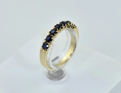 Saphir Ring 585/000 14 K Gelbgold - Bild 1 von 4