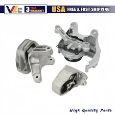 3X New For Nissan Rogue 1.5L L3 Auto CVT Engine Motor Transmission Mount Kit