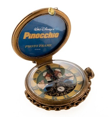 ピノキオ Pocket Plans Series Disny ポケットプラント DAMAGED Walt Disney's Pinocchio Photo Frame Pocket Watch MISSING