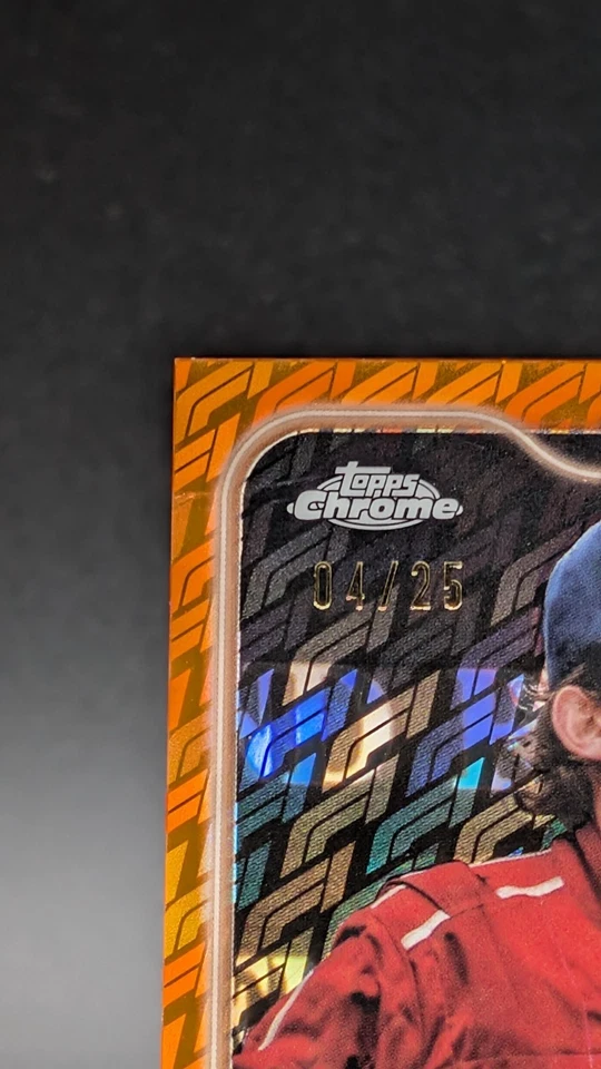 #/25 2024 Topps Chrome F1 LOGOFRACTOR AYRTON SENNA Orange #/25 Mclaren LEGEND - Image 3 of 4