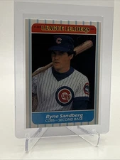 1986 Fleer League Leaders Ryne Sandberg Baseball Card #39 NM-MT FREE SHIPPING
