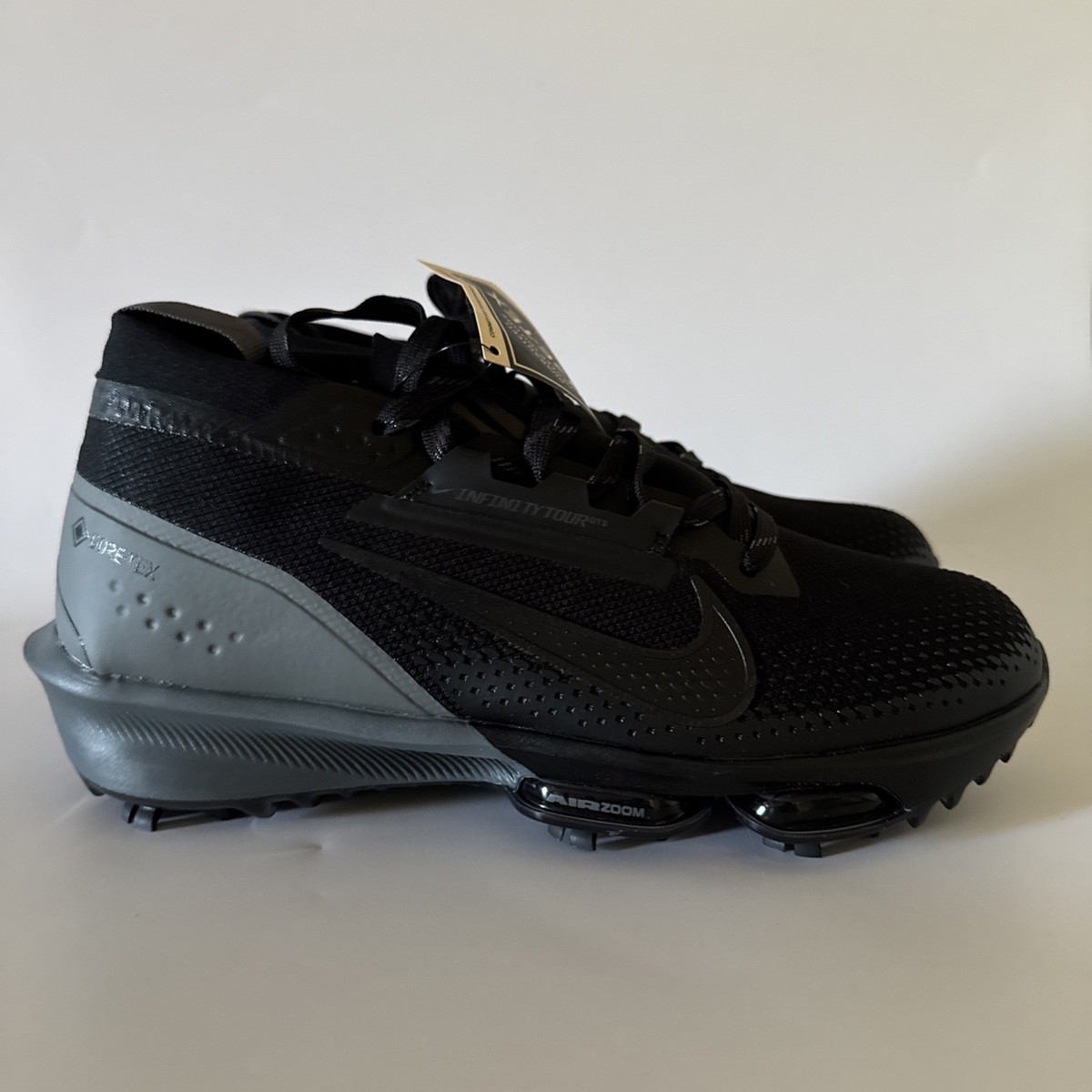 Nike Men's 8 Infinity Tour 2 GORE-TEX Waterproof Golf Shoes Black