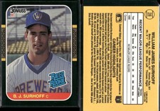 B.J. Surhoff  Vintage Lot of 24 Baseball Cards  Milwaukee Brewers MLB-936