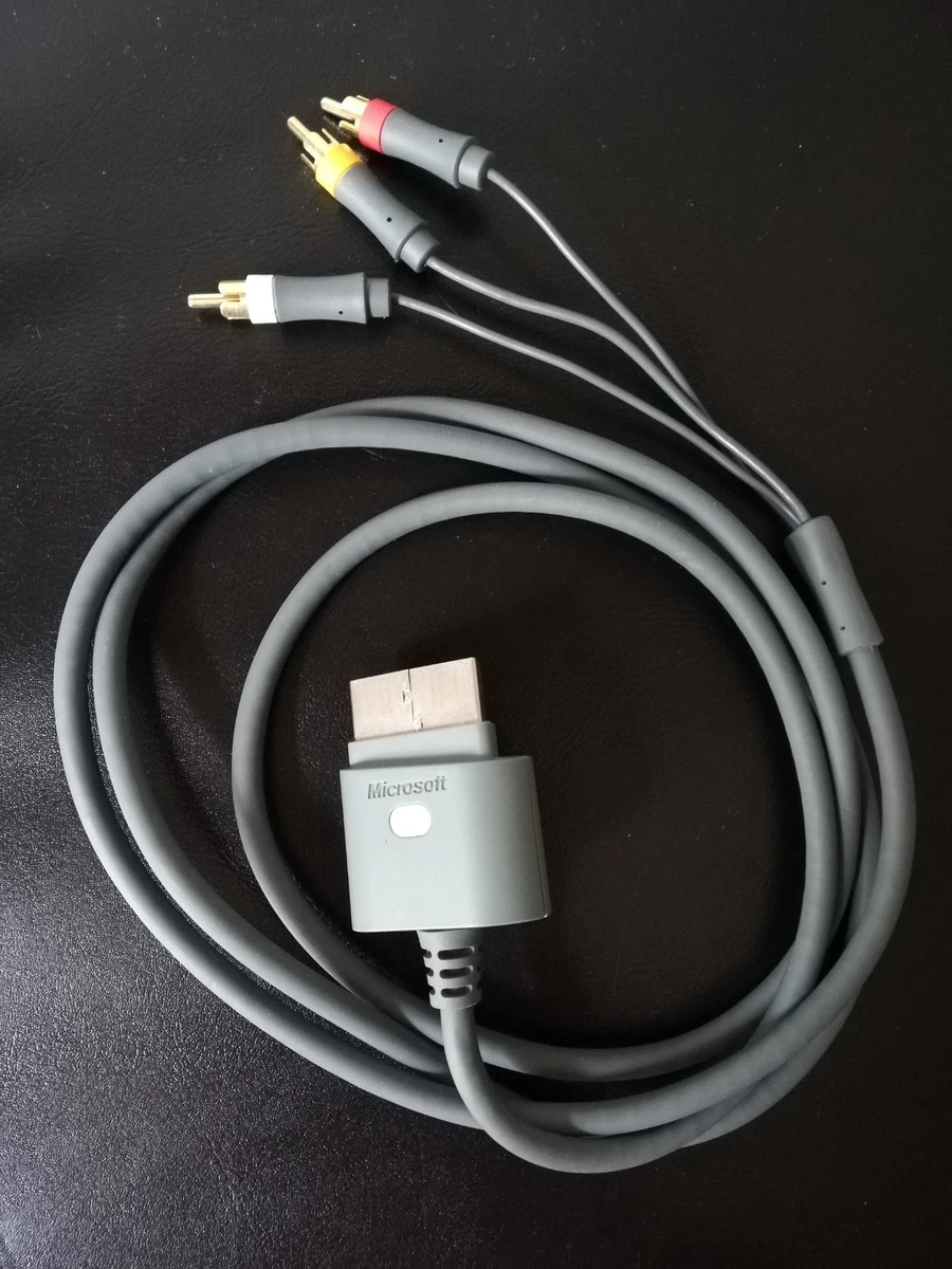 Cavo AV Composito Originale Microsoft XBOX 360 &ndash; X821376-001, Testato, 6ft