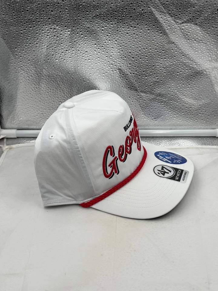 Georgia Bulldogs NCAA '47 Brand White Script Hitch Rope Adjustable Snapback Hat - Image 4 of 4