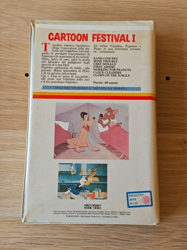 CARTOON FESTIVAL I - VHS WALT DISNEY NEON MICKEY COD 4009 *VERY RARE* - Picture 3 of 5