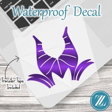 Maleficent Headdress Vinyl Decal, Disney Vill...