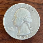 1953 Washington Silver Quarter - 90% Silver