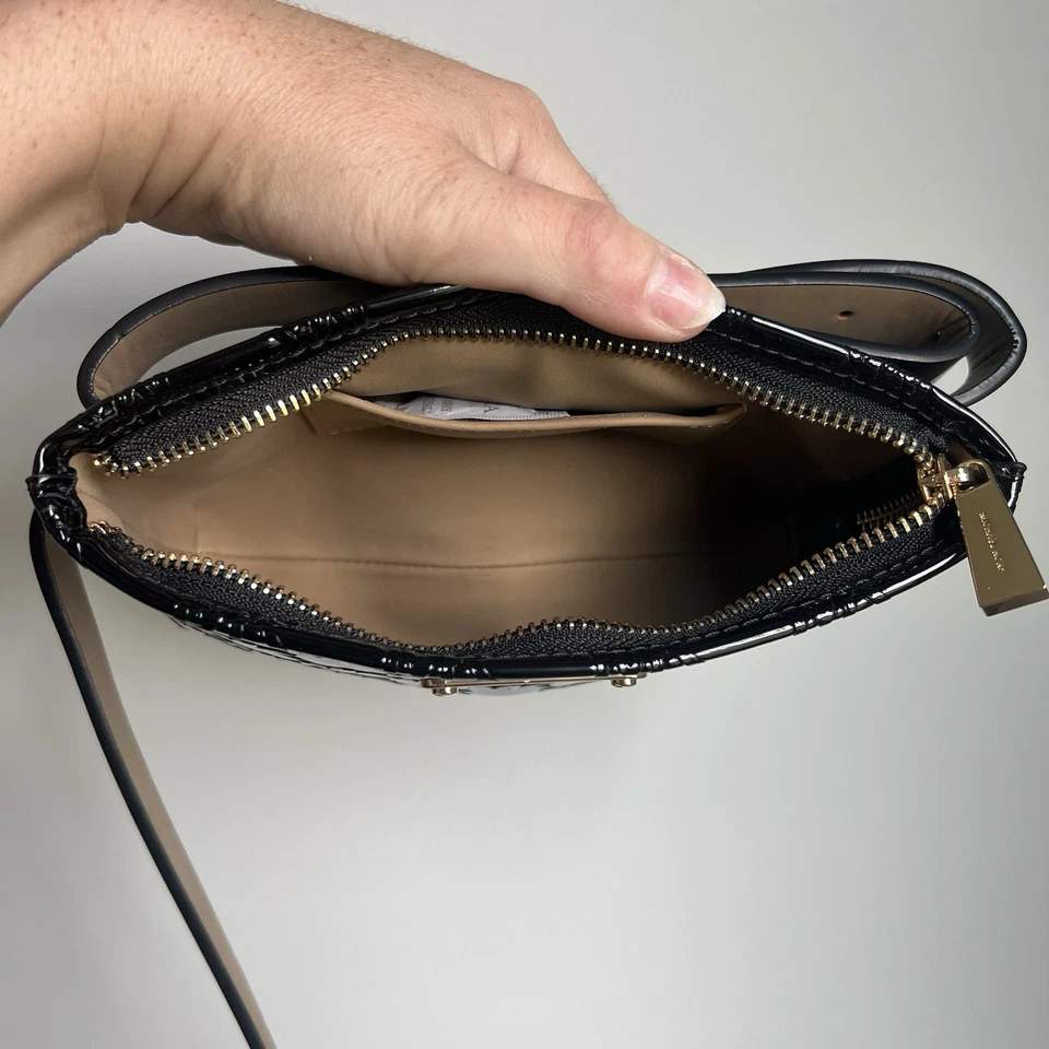 Nuevo MICHAEL KORS Logo Debossed Cinturón Cintura Bolso Negro S/M Precio de venta sugerido por el fabricante 118 Foto 2 de 4