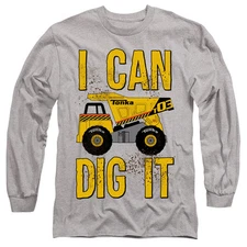 Tonka Play Dirty Mens Long Sleeve Shirt Athletic Heather Officially Licensed