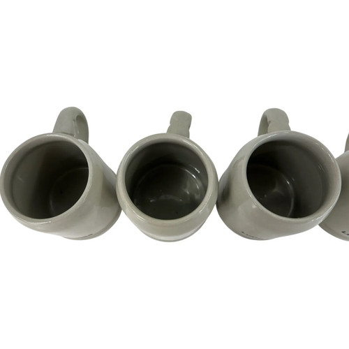 Vintage Lufthansa Airline Aeroplane Grey Black Ceramic Mug Set Germany Souvenir - Picture 5 of 6