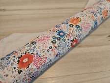 2oz FLORAL PRINT COLORED FLOWER SHEEPSKIN-GOATSKIN LEATHER FULL HIDE SHEET/PANEL