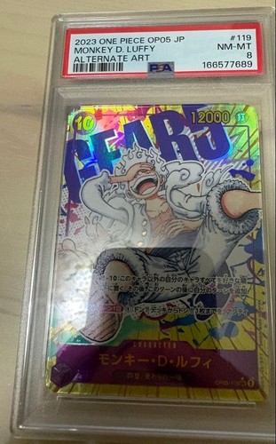 Monkey.D.Luffy (Alternate Art) graded PSA 8 for sale on eBay