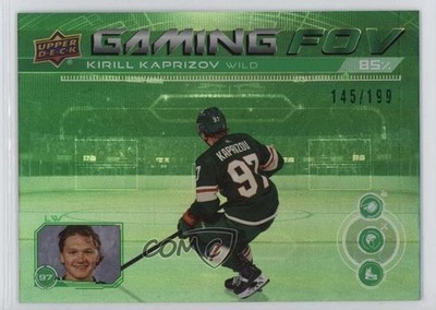 2024 Upper Deck Series 1 Gaming FOV Green 145/199 Kirill Kaprizov #GFOV-8 10no