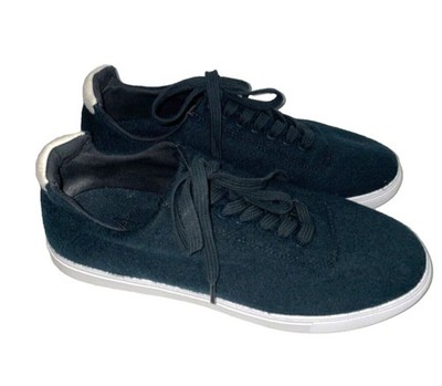 Naadam Women's Merino Cashmere Lace Up Sneakers size 8 US Black