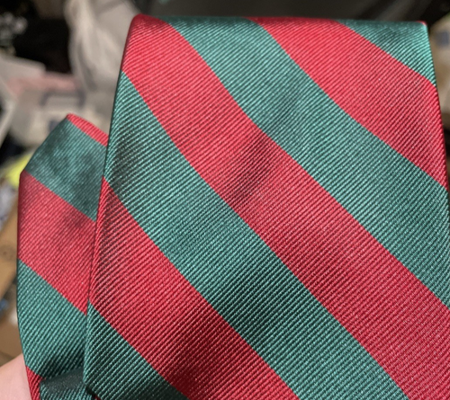 Chaps-Ralph Lauren Vtg Men's Tie Striped Repp 56x3.5 Silk 70s 80s 90s - Picture 3 of 8