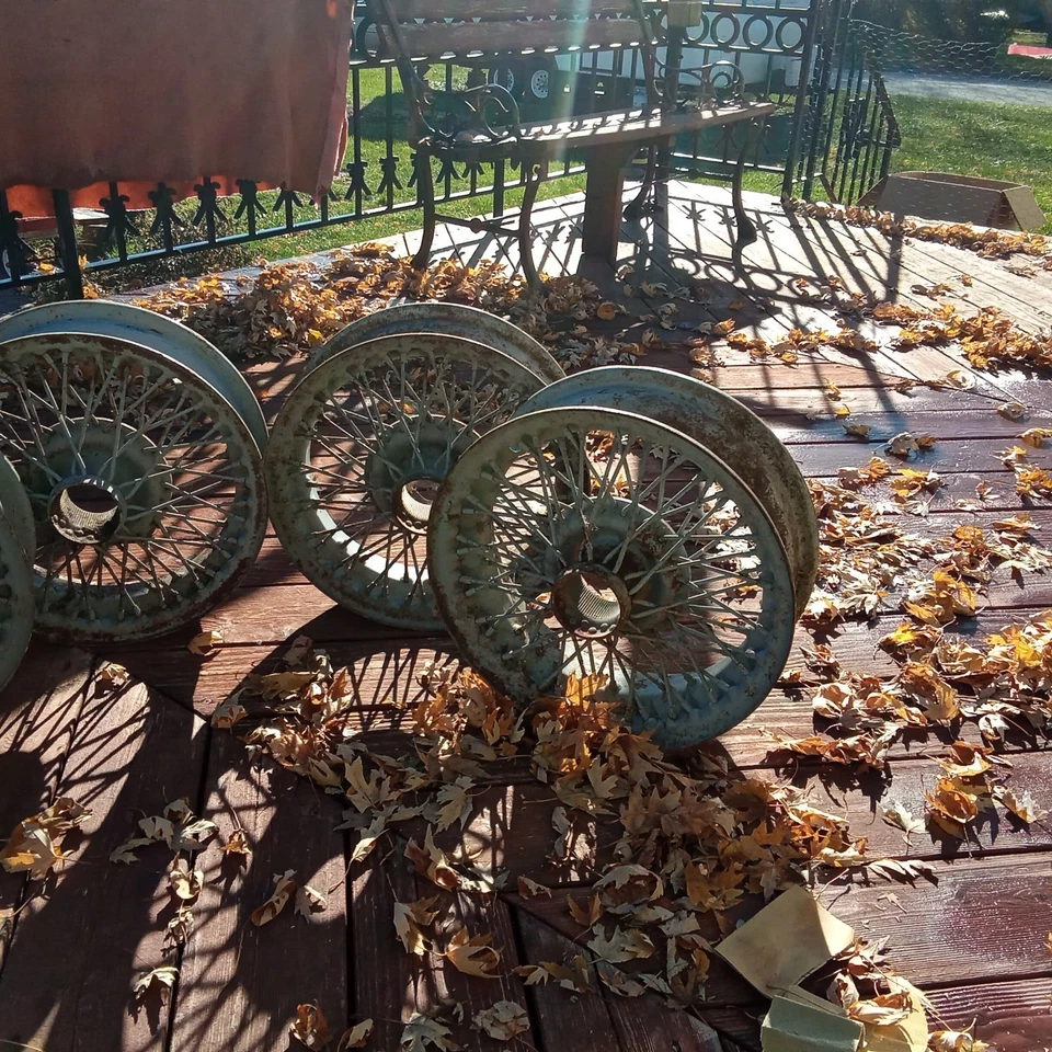 Ruedas Dunlop Wire X461 RSM 42F 4 1/2J X 14 E1 Hechas en Inglaterra 5 Total Foto 3 de 4