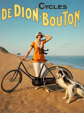 10428.Decor Poster.Home interior design.Wall Art.Deco Flapper at beach.Pet dog