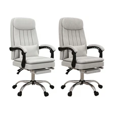 Vinsetto Reclining Vibration Massage Office Chair with Heat, Pillow