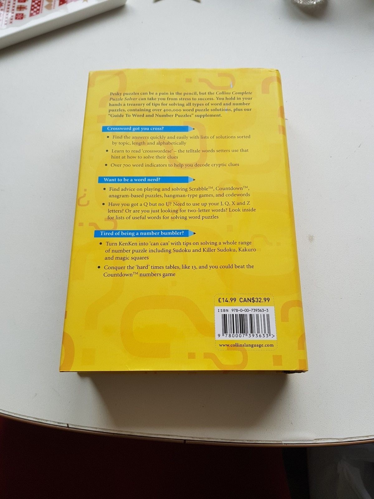 Collins Complete Puzzle Solver By Harpercollins Publishers Hardback 2011 - 