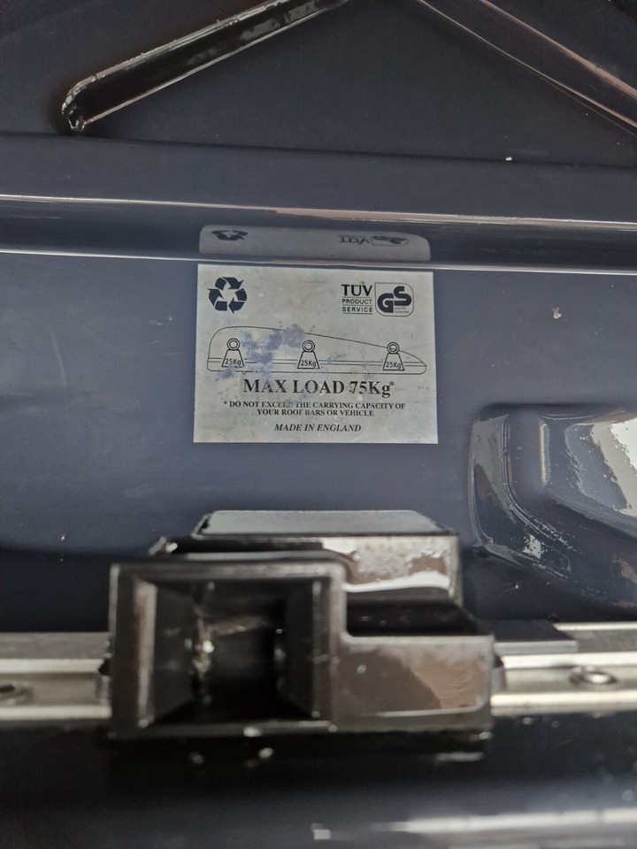 Grey Roof Box . Car Luggage Box. eBay