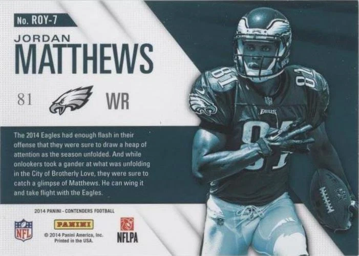 2014 Panini Contenders Jordan Matthews #ROY-7