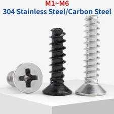 Phillips Countersunk Head Self Tapping Screw Flat Tail M1-M6
