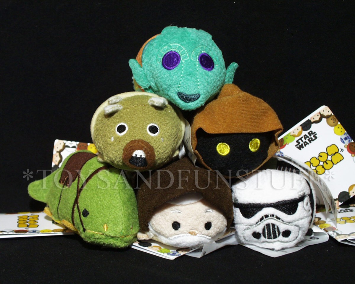 6 New Star Wars TATOOINE TSUM TSUM Mini Plush DISNEY Complete Set