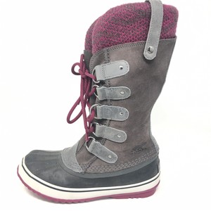 women's gray sorel boots