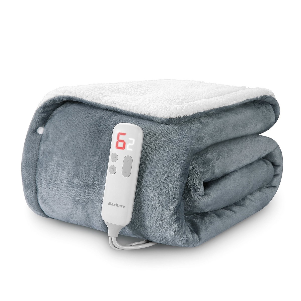 Manta Eléctrica Para Coche Roxvue - 43x60 Pulgadas, 3 Velocidades, Enchufe 12V, Ideal Para Viajes En Invierno