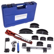 Pipe Bender HVAC Refrigeration Ratchet Tube Bending Heads Deburring Tool Kit