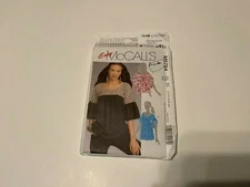 McCALL'S #M5754 LADIES LOOSE PULLOVER TOP PATTERN  14-22 Uncut