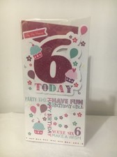 6th Birthday Greeting Card (Slim)