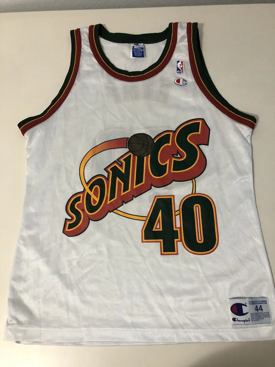 Seattle Supersonics Shawn Kemp 40 Basketball Jersey by adidas L/44