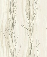 Rasch Tapete 935417 Zweige Beige-Creme-Taupe Strukturiert Vliestapete Vlies