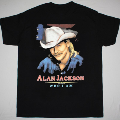 Alan Jackson Tour 1sided T-shirt Black Cotton All Sizes S to 4Xl