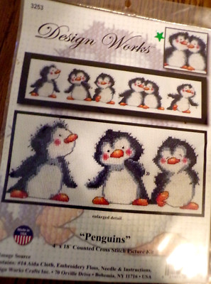 SU25 NEW DESIGN WORKS ''PENGUINS'' #3253 COUNTED CROSS STITCH