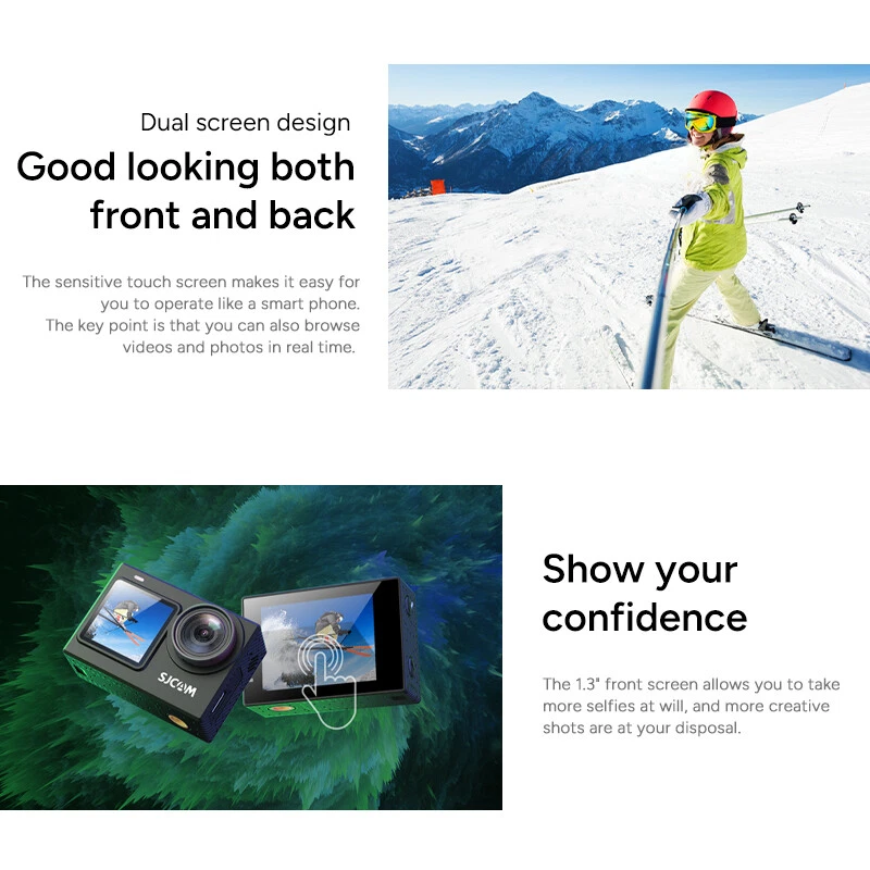 SJCAM 4K 60FPS Action Camera Dual Screen HD 24MP 6-Axis Stabilization SJ6 Pro - Image 4 of 4