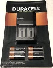 DURACELL Rechargeable Batteries Value Charger SET w/ 6 AA  2 AAA NiMH
