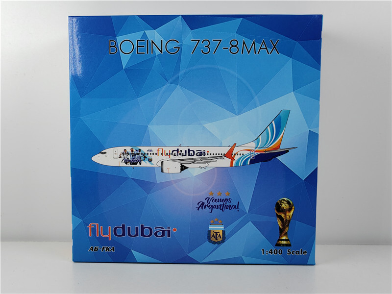1:400 Phoenix flydubai BOEING B737MAX8 Airplane Diecast Aircraft