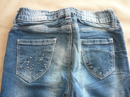 Mädchenmode 2 Hosen Jeanshosen Jeans Stretchjeans Gr. 122 Kiki & Koko Strass - Bild 9 von 10