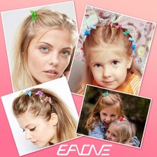 30 Pcs Girls Mini Hair Clips Plastic Hair Claws Mix Colour Butterfly Hairpin Cla