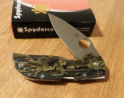 SPYDERCO New 152RNP Raffir Noble Handle Chaparral Pln CTS-XHP Blade Knife/Knives