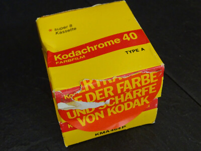 KODACHROME 40 SUPER 8 KASSETTE  new , unbenutzt, SEALED 2X TWO PIECES