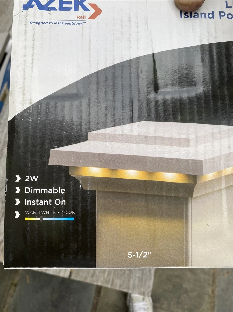 Azek Lighted Post Cap Shelly Lighting
